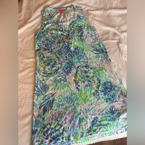 Lilly Pulitzer Essie Dress in Shell of a Party - Picture 1 of 5